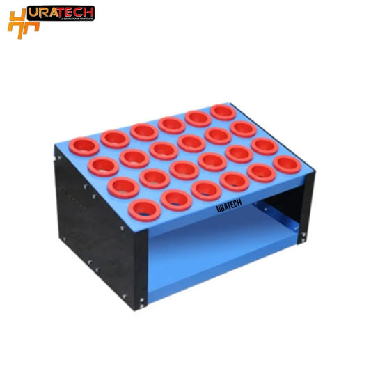 CNC Storage rack for all types of holders from Uratech - Work bench scoot - Blue and Black color
