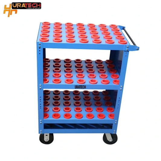 CNC Tool cart for all types of CNC holders from Uratech - Tri scoot - Front view