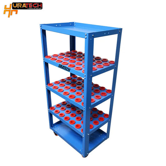 CNC Tool cart for all types of holders from Uratech - Space max scoot - Blue color