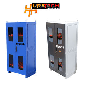 CNC Tool holder cabinets from Uratech - Blue and Grey color