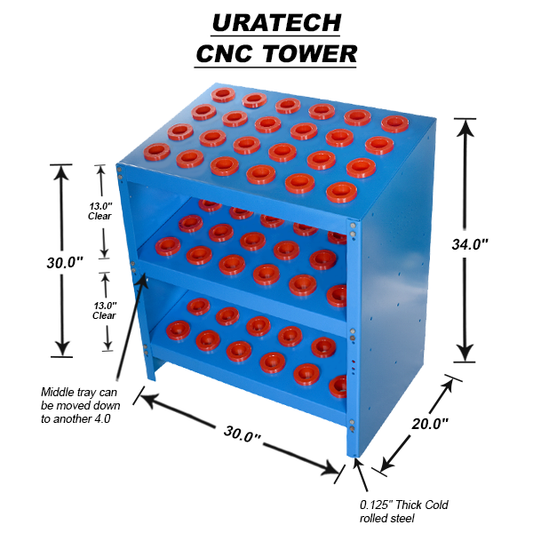 30 Taper - CNC Tool holder rack - Uratech