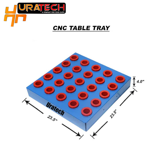CNC Work table tray for all types of holders from Uratech.
