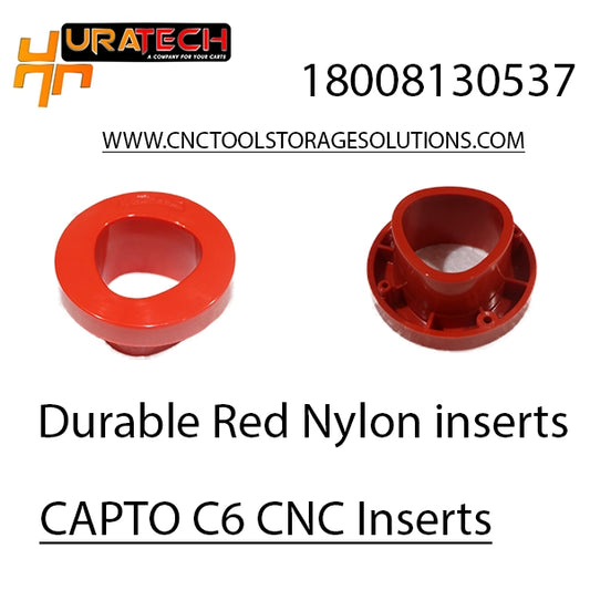 Durable red nylon CNC inserts for capto c6 tool holders from Uratech