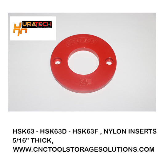 HSK63B-HSK63D-HSK63F tool holder nylon inserts from Uratech