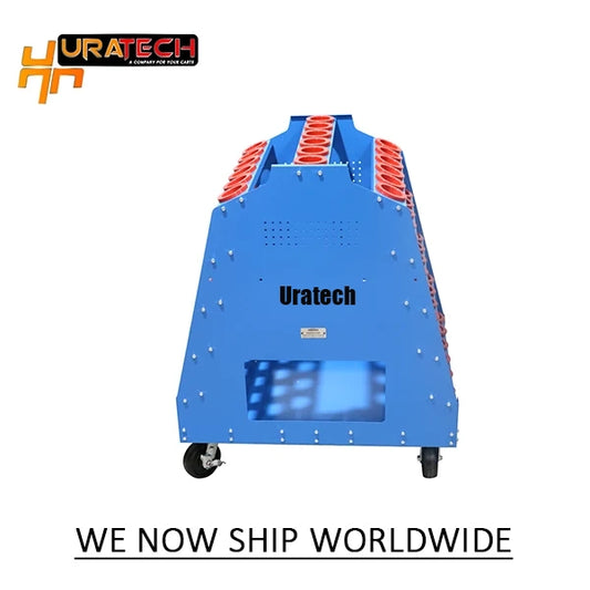 Heavy duty CNC Tool cart for all types of holders from Uratech - Twin scoot - front view