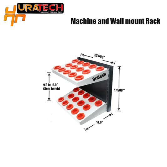 Machine and Wall mount rack for all types of holders from Uratech