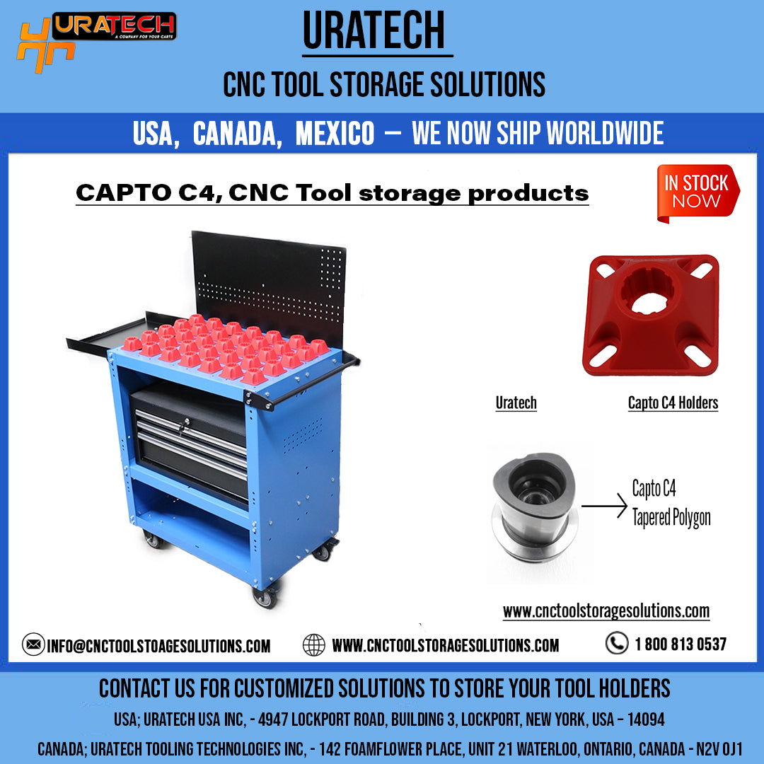CNC Tool Storage for CAPTO C4 type CNC Holders from Uratech USA Inc ...