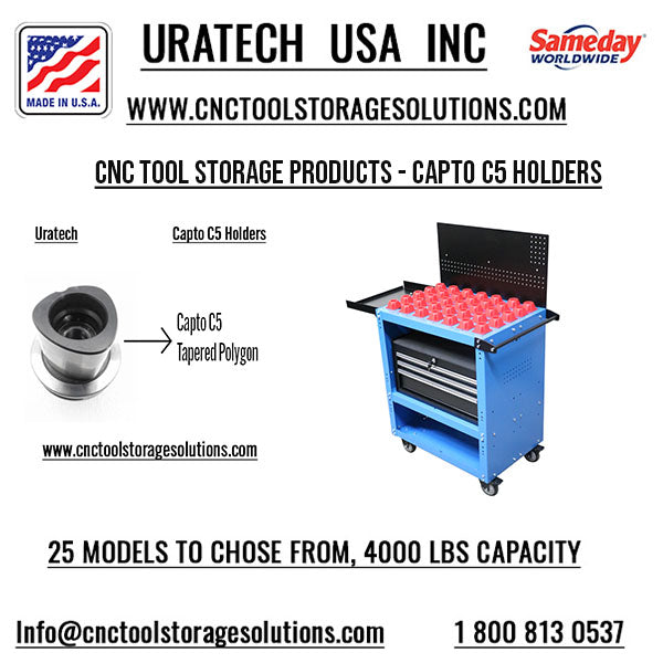 CNC Tool Storage for CAPTO C5 holders from Uratech USA Inc– URATECH USA INC