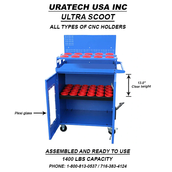 Uratech HSK80A-HSK80C CNC Tool carts  – Army Scoot