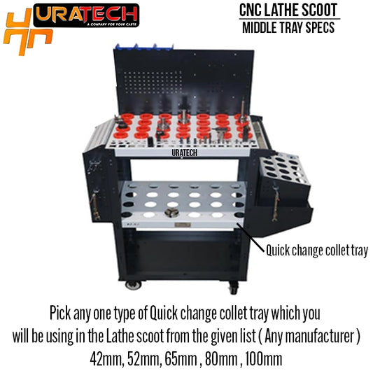 Middle tray details from Uratech - CNC Lathe scoot