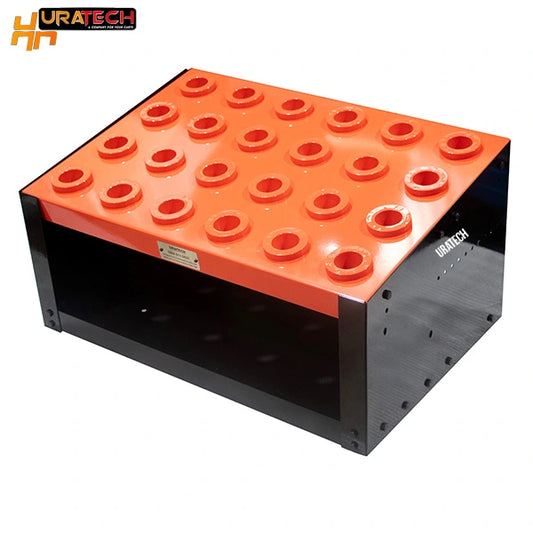 CNC Storage rack for CAPTO C6 holders from Uratech - Work bench scoot