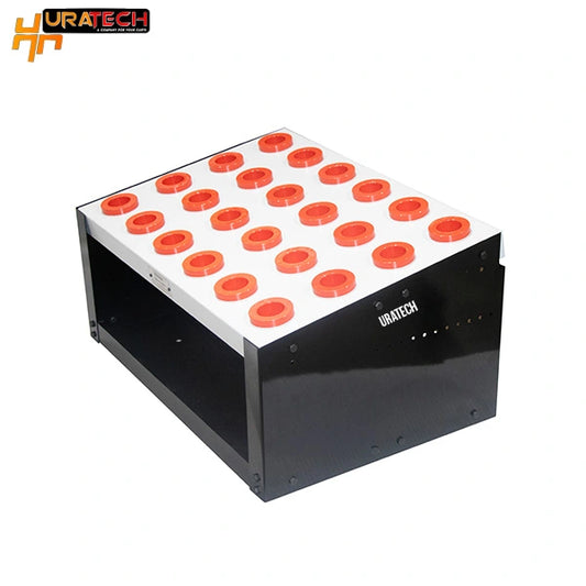 CNC Storage rack for all types of holders from Uratech - Work bench scoot - Black and white grey color