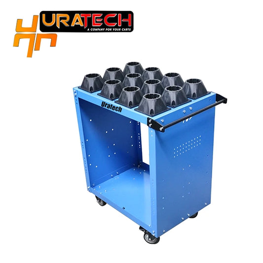 CNC Tool cart for CAPTO C10 tool holders from Uratech with Sandvik inserts - Single scoot