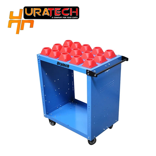 CNC Tool cart for CAPTO C8 tool holders from Uratech with Sandvik inserts - Single scoot