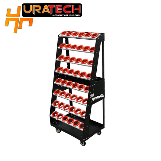 CNC Tool cart for all types of CNC Holders from Uratech - Tree scoot model - Grey White color