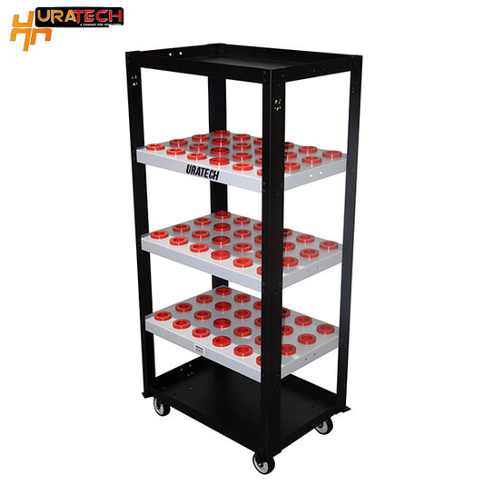 CNC Tool cart for all types of holders from Uratech - Space max scoot - Black and white grey color