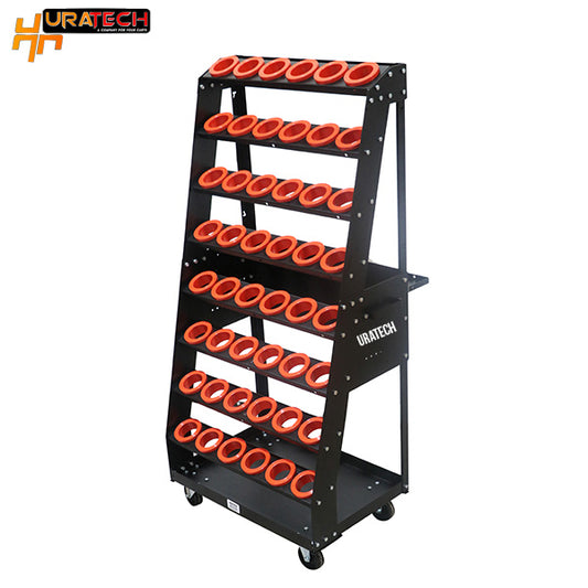 CNC Tool cart for all types of holders from Uratech , Ladder model , Black color