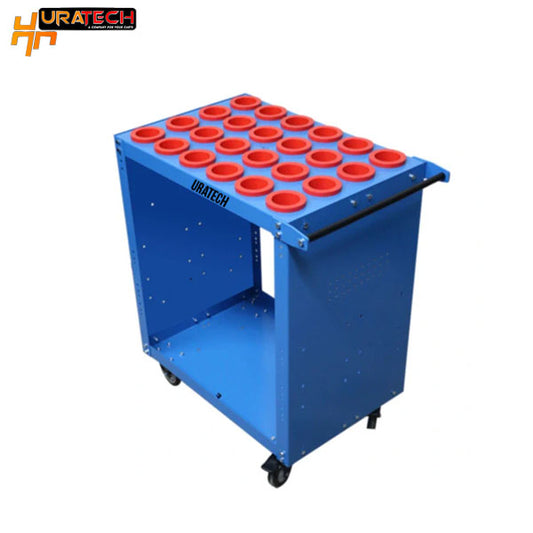 CNC Tool cart from Uratech - Single scoot - Blue color - 1400 lbs capacity