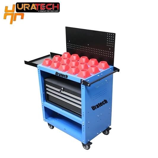 CNC Tool cart with lockable drawers for CAPTO C8 holders from Uratech