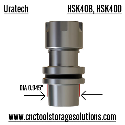  HSK40B HSK40D CNC Tool holder dimension information from Uratech - CNC Tool storage products 