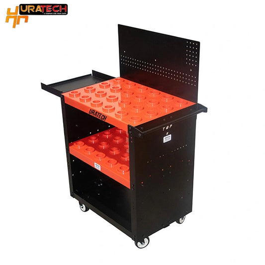 CNC Tool cart with peg board for CAT45-BT45-DV45 tool holders from Uratech 