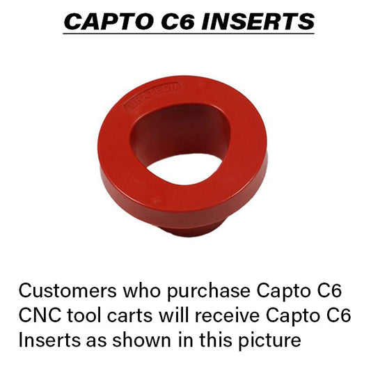 Durable red nylon inserts from Uratech for CAPTO C6 Tool holders