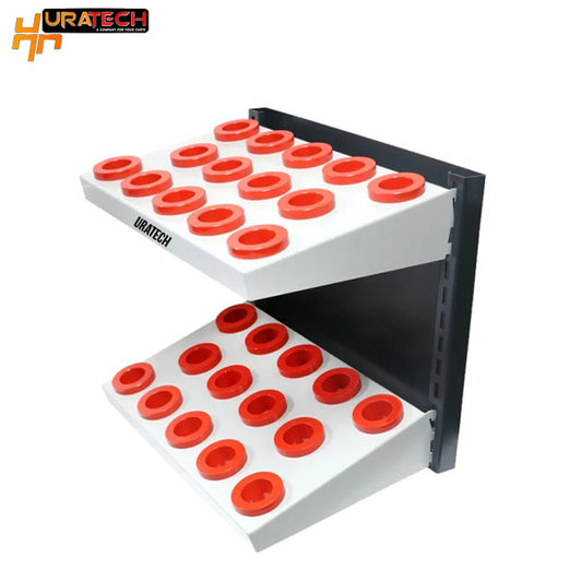 Machine and Wall mount rack for CAT30-BT30-DV30-NMTB30-SK30-ISO30 taper holders from Uratech